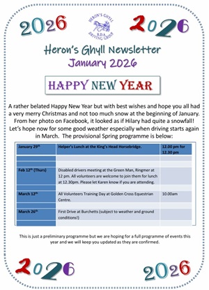 January Newsletter