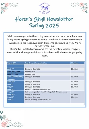 Spring Newsletter